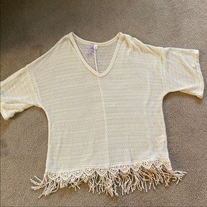 Francesca’s Cream Top